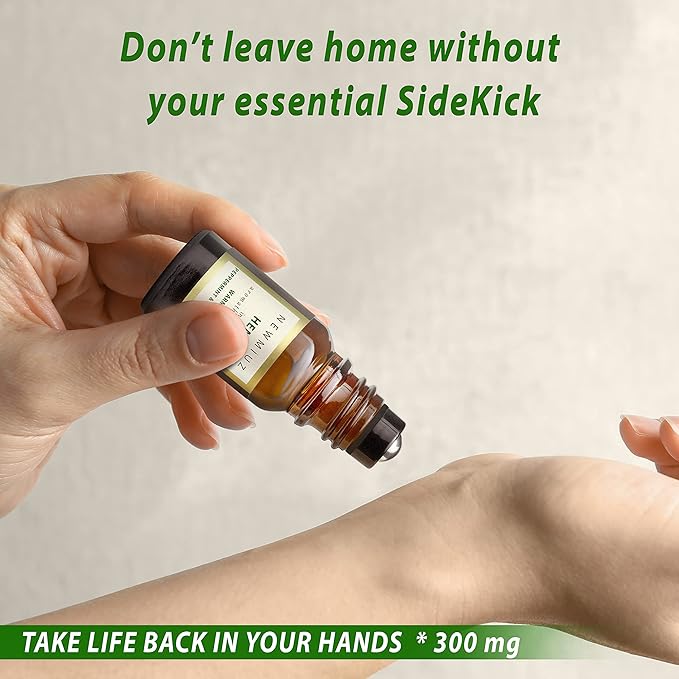 Migraine Headache Roll On Stick 300mg Hemp Peppermint Eucalyptus Clove Arnica Essential Oils Aromatherapy for Eaze Head Destress Gifts for Women Men