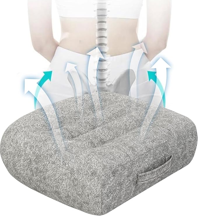 Super Thicken Car Seat Cushion for Adults/Office Chair Cushions/Butt Pillow for Car Long Sitting,Portable Car Seat Pad Fatigue Relief Suitable for Trucks,Cars,Office Chairs,Wheelchairs（Light gray）