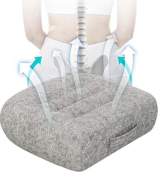 Super Thicken Car Seat Cushion for Adults/Office Chair Cushions/Butt Pillow for Car Long Sitting,Portable Car Seat Pad Fatigue Relief Suitable for Trucks,Cars,Office Chairs,Wheelchairs（Light gray）