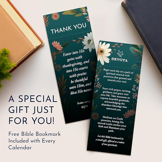 RYVE Inspirational Desk Calendar with Prayers, Blessings, and Devotions – Christian Gifts, Religious and Spiritual Gifts for Women, Christian Desk Decor, Inspirational Gifts