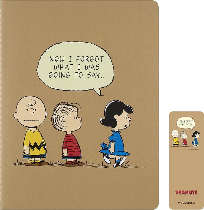 Moleskine Limited Edition Peanuts Set of 3 Cahier Journals, Soft Cover, XL (7.5" x 9.75"), Ruled, Multicolor, 120 pages