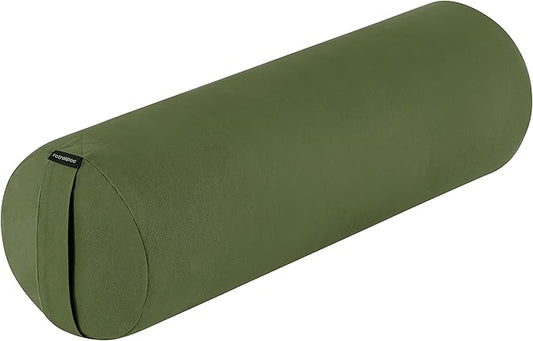 Retrospec Retrospec Sequoia Yoga Bolster Pillow - Meditation Cushion for Yoga Practices - Includes Machine Washable 100% Cotton Cover & Durable Carry Handle