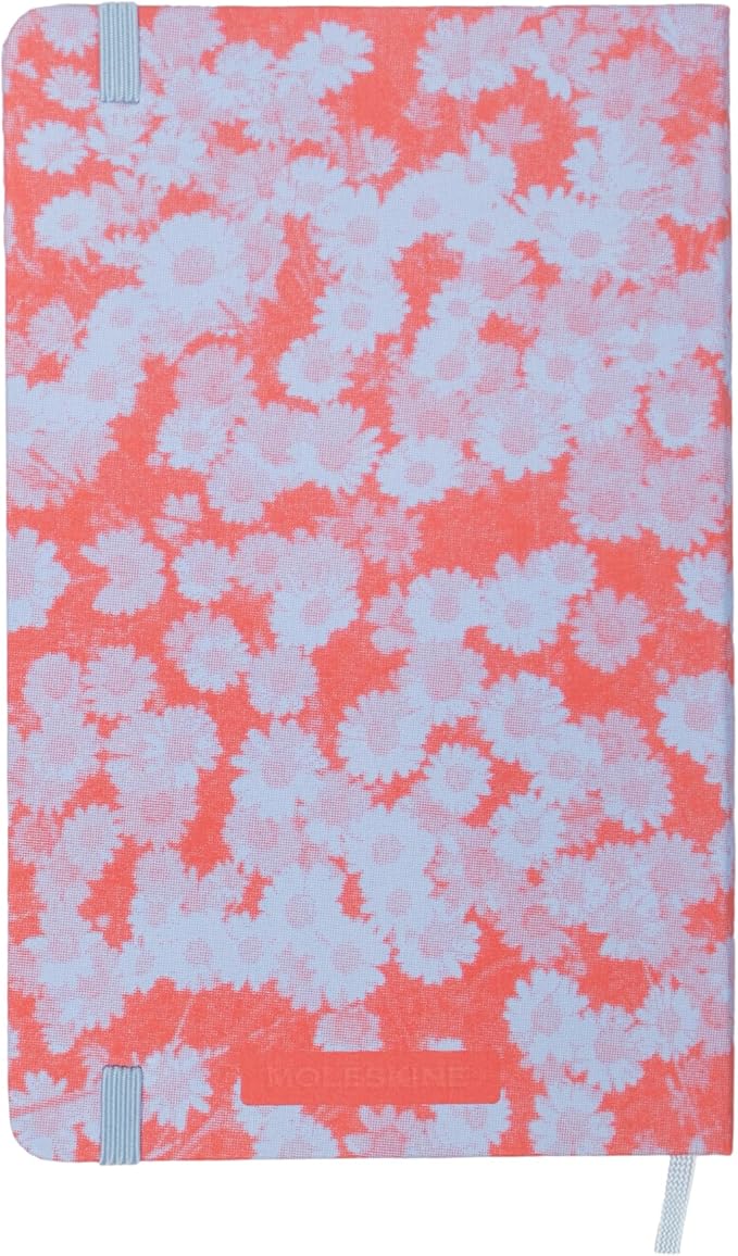 Moleskine Custom Edition Notebook, Hard Cover, Ruled, Large (5" x 8.25"), Soft Lavendar/Red, 240 Pages