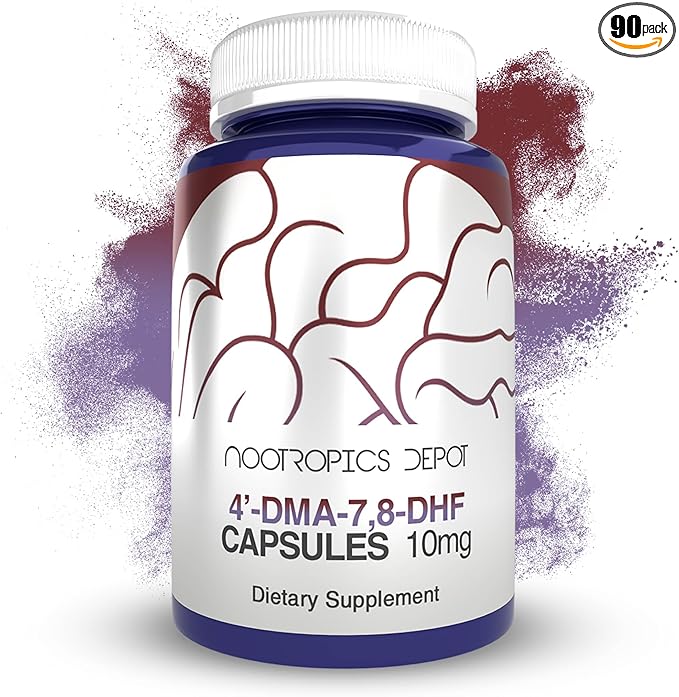 Nootropics Depot 4’-DMA-7,8-DHF Capsules | 10mg | 90 Count | 4'-DMA-7,8-Dihydroxyflavone