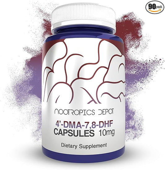 Nootropics Depot 4’-DMA-7,8-DHF Capsules | 10mg | 90 Count | 4'-DMA-7,8-Dihydroxyflavone