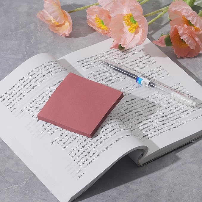 16 Pack Sticky Notes 3x3 in Post, Vintage Colors Sticky Note Pads, Recyclable, Sticky Notes Bulk Easy to Post for Home, Office, Notebook