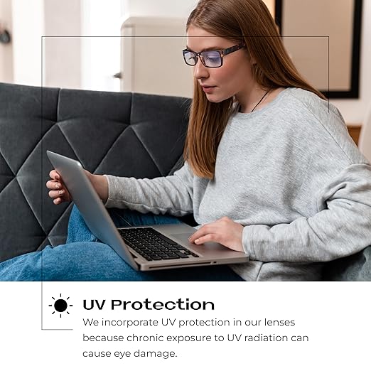 Readerest 1.5 Blue Light Reading Glasses - Lightweight Computer Glasses - Eye Strain, UV Glare Protection (Bourbon+Tortoise)