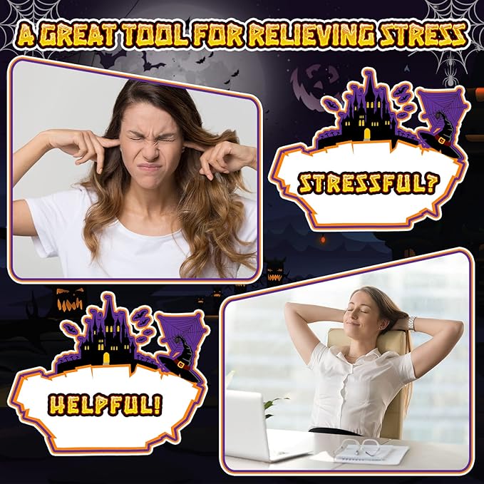 Leitee 12 Pcs Brain Stress Balls Bulk Large Halloween Brain Toys PU Hand Muscle Exercise Pressure Ball Funny Stress Relief Toy for Teens Adult Improving Grip Strength Prop(White)