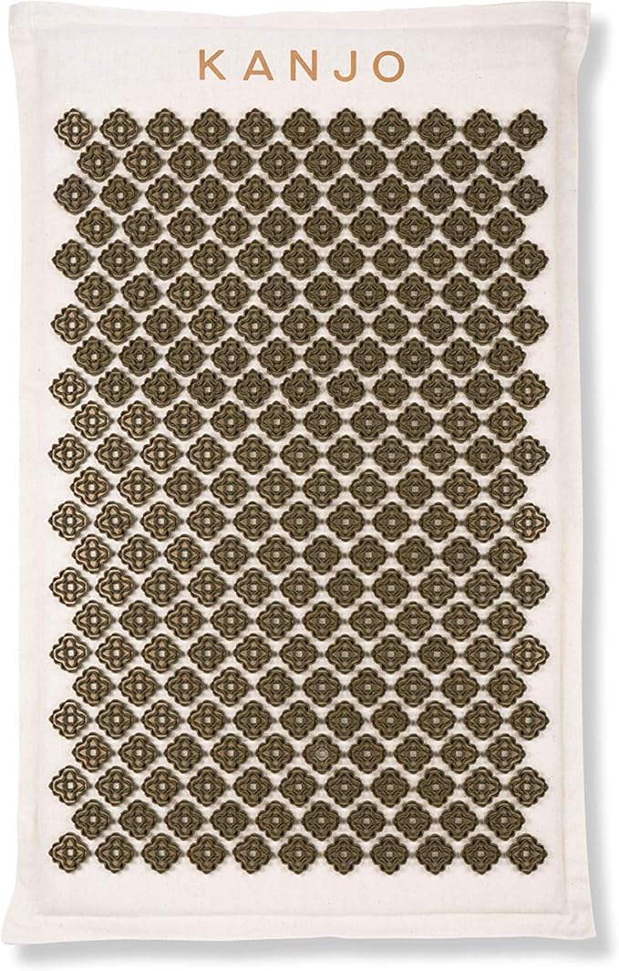 Kanjo Coconut Acupressure Mat with Carry Bag | Eco Friendly Coconut Fiber Core | Neck, Back & Shoulder Pain Relief | Promotes Stress Relief, Relaxation and Headache Relief