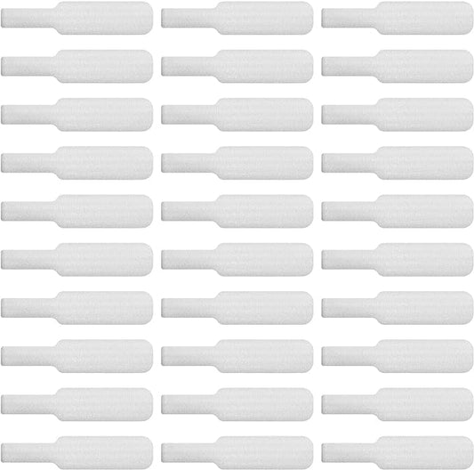 Cable Labels by Wrap-It Storage, Large, White (30-Pack) Write On Cord Labels, Wire Labels, Cable Tags and Wire Tags for Cable Management and Organizer for Electronics, Computers and More