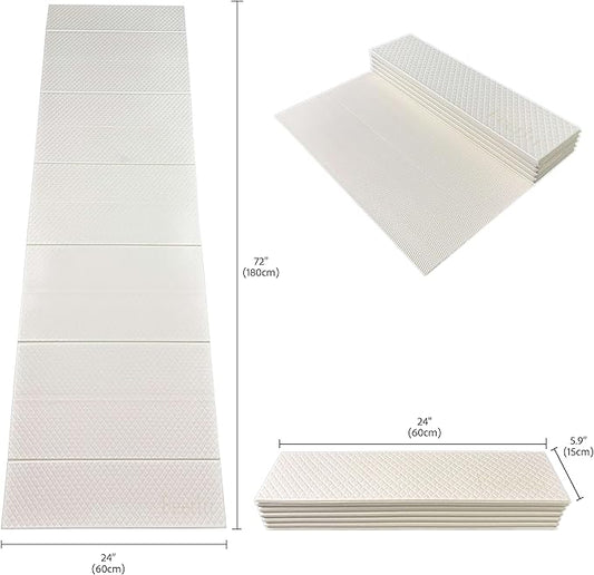 Foldable Yoga Exercise Mat – Lightweight, Anti-Slip, and Easy to Store for Yoga, Pilates, Home Workouts, and Floor Exercises