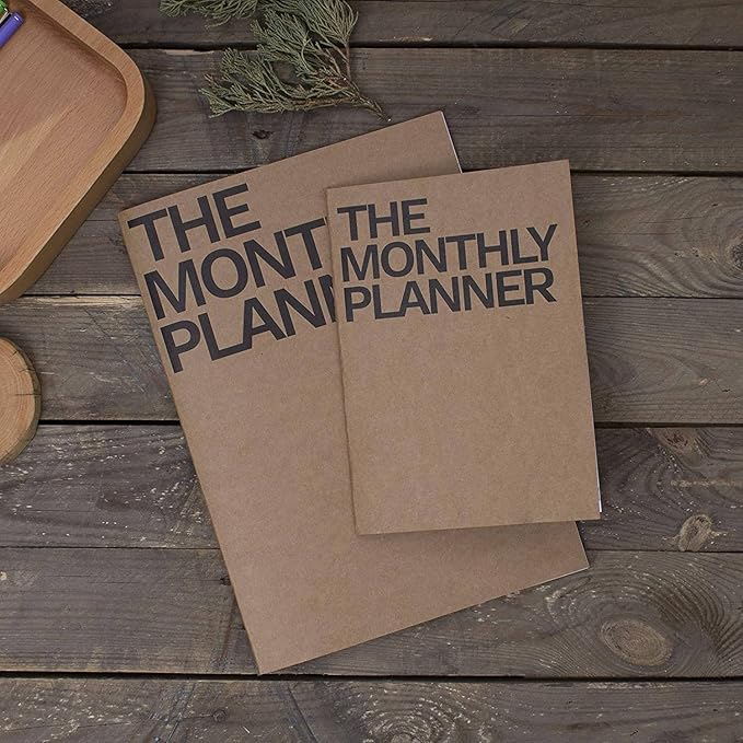 The Monthly Planner Undated (Large x 2 Pack)