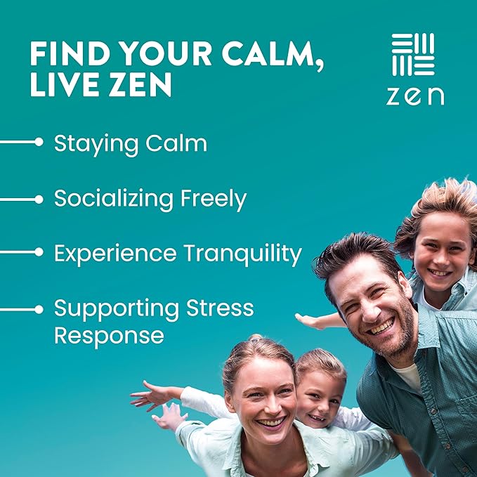 WellPath Zen Stress Relief Supplement + Mood Support (180 ct) | Calm, Stress & Energy Aid | Ashwagandha Root, Rhodiola Rosea, L-Theanine, Lemon Balm | Herbal Capsules