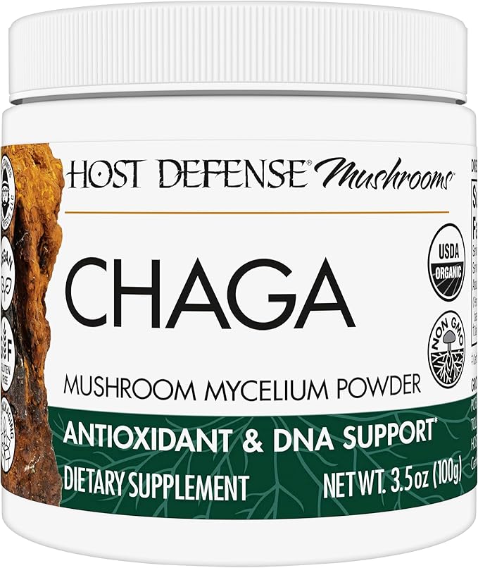 Host Defense Chaga Powder - Immune System Support Supplement - Chaga Mushroom Powder for Antioxidant Activity Support - Dietary Mushroom Supplement - 3.5 oz (66 Servings)*