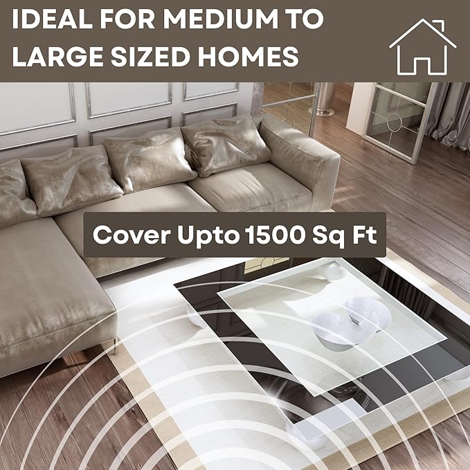 Max Wireless Diffuser for Home – Rechargeable Battery-Operated Waterless Scent Diffuser |Covers 1500 Sq Ft | Cold-Air Technology | Black | Hotel-Inspired Oils Included