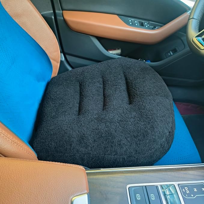 Super Thicken Car Seat Cushion for Adults/Office Chair Cushions/Butt Pillow for Car Long Sitting,Portable Car Seat Pad Fatigue Relief Suitable for Trucks,Cars,Office Chairs,Wheelchairs（Black）
