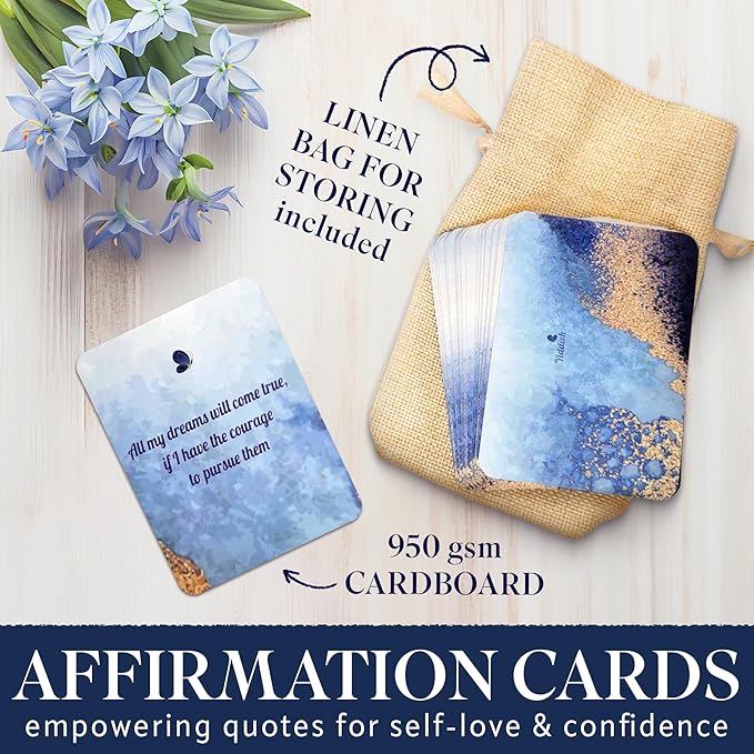 Best Gratitude Journal with Daily Affirmation Cards - Mindfulness Journal for Happiness, Productivity, Self-Care, and Positive Thinking - Ideal Gift for Women and Men, 200 Pages, Premium Quality