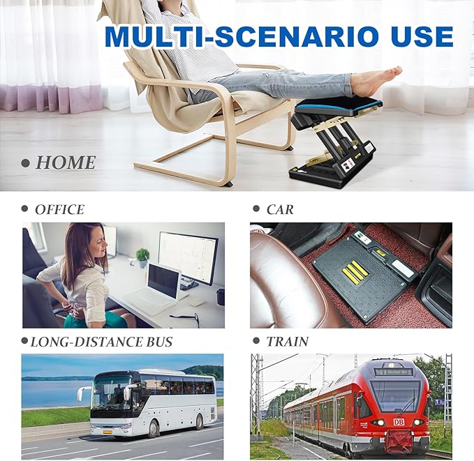 Foldable Foot Rest, Computer Foot Rest Under Desk, 12Modes Adjustable Ergonomic for Office, Loading Capacity 80 pounds, Removable Soft Cloth Pad, Yellow