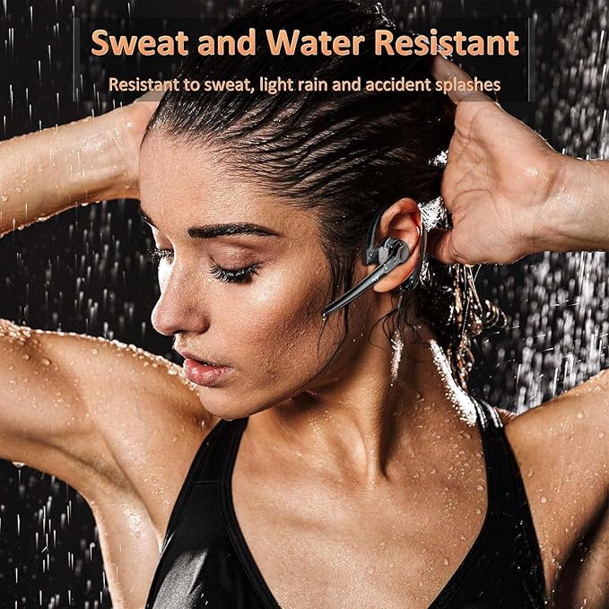 Wireless Bluetooth Headset with Microphone 30 Hrs Talking Time V5.3 Auriculares Bluetooth Earpiece,AI Noise Cancelling Bluetooth Earphones for Trucker Office Home