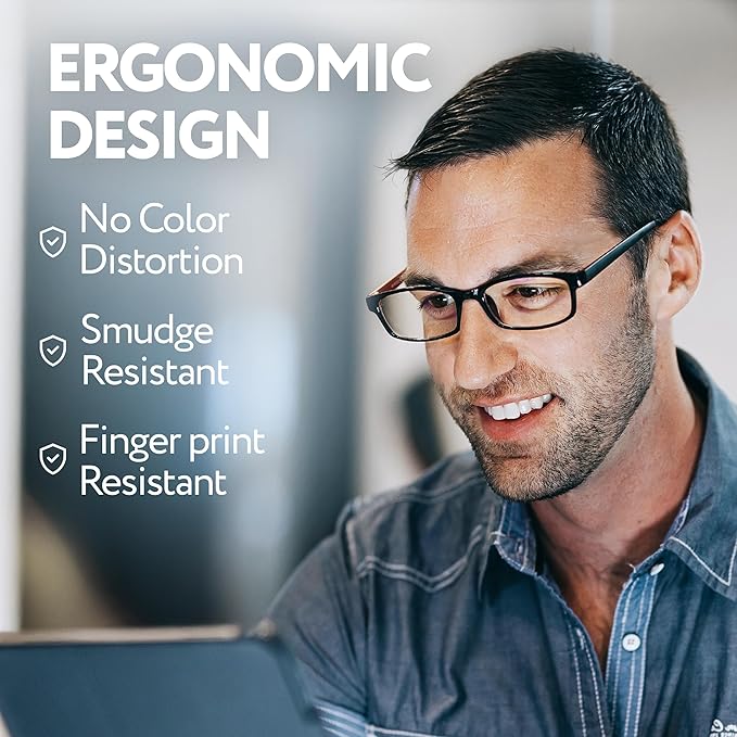 Prospek Blue Light Reading Glasses for Men and Women, Anti-Glare For Computer Use with Clear Lens 0.5 Diopters