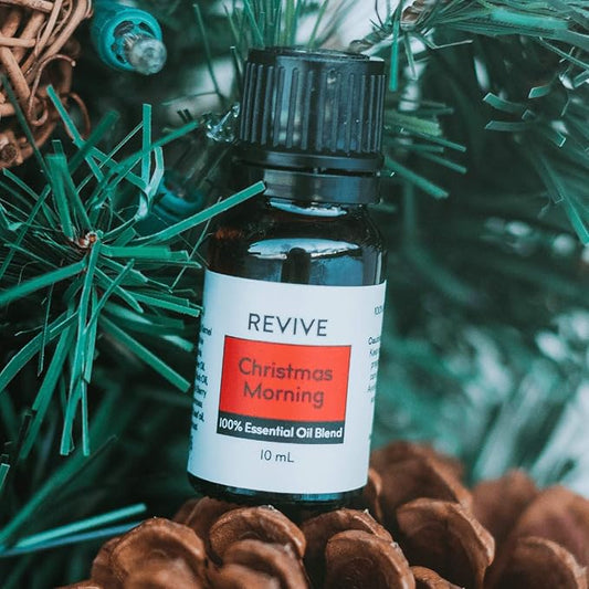 Christmas Morning 10 ml by REVIVE Essential Oils - 100% Pure Therapeutic Grade, for Diffuser, Humidifier, Massage, Aromatherapy, Skin & Hair Care - Cruelty Free - Unrefined Oils with No Fillers.