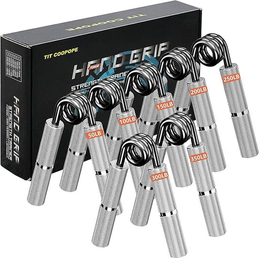 Hand Grip Exerciser Strengthener,Resistance Levels 50-450Lbs,Grip Strength Trainer,Non-Slip Gripper,Heavy Duty Grip Enhancer