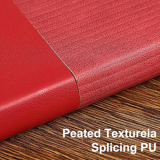 Lined Journal Notebook for Work College Ruled Note Book 5.79"x8.27" A5 PU Leather Daily Journaling 216 Pages for Women Men Writing Home School Supplies Business (A5 Lined 216pages, 08-Red)