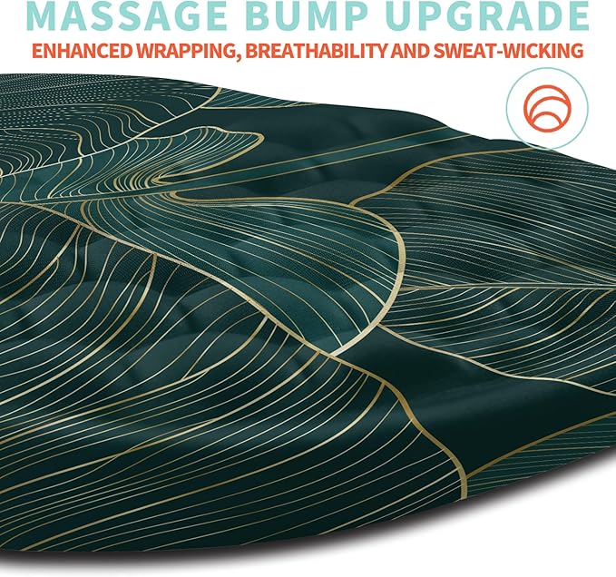 Ergonomic Mouse Pad Wrist Support with Memory Foam Massage Bulge, Carpal Tunnel Pain Relief Mousepad Wrist Rest for Mouse(12x8 inch, Leaves)