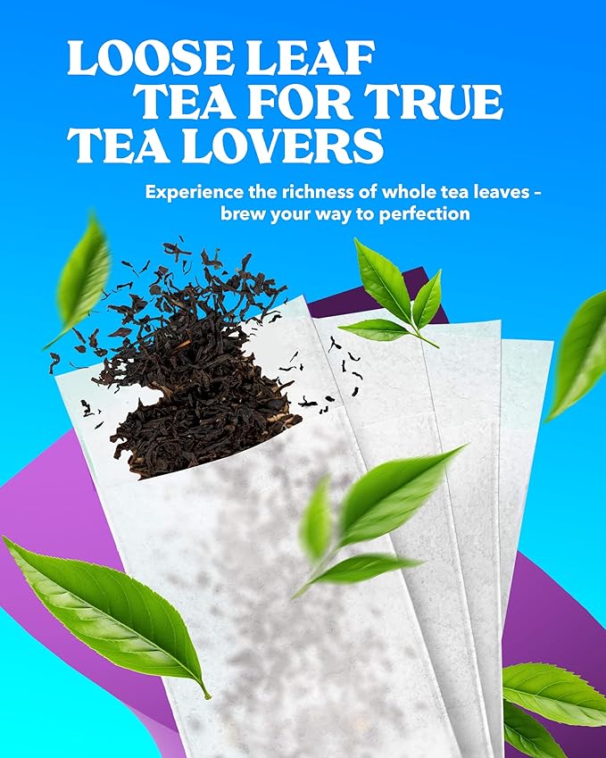 LOVARE Golden Ceylon Tea Pouch - Loose Leaf Tea 250 g - Made in Ukraine - Doypack with Ceylon Black Tea from Sri Lanka - Gift Box Sets for tea Lovers