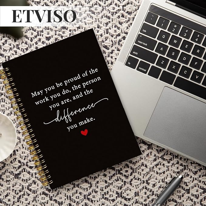 May You Be Proud of the Work You Do Notebook, Appreciation Gift for Coworkers Teachers Nurse Journal, Retirement Gifts for Woman Men Journal, Hardcover Spiral Notebooks 5.5x8.3 Inch