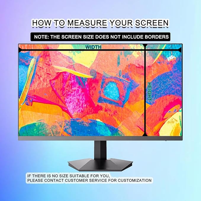 19 Inch Computer Privacy Screen for 5:4 Computer Monitor,Removable Hanging Type Anti Spy Screen Privacy Shield,Block Blue Light Glare to Protect Your Eyes,WxH:15.39X12.59In