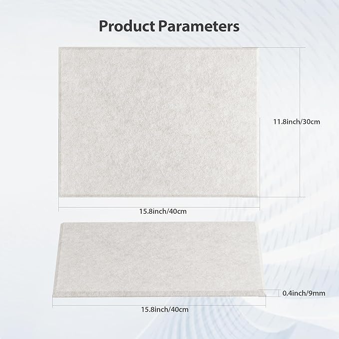 12 Pack Acoustic Panels Self Adhesive Sound Proof Foam, High Density Sound Acoustic Panel, 16X12X0.4 Inch 4:3 Rectangle Panels in Home, Office, Reccording Room, Studio,and more(Beige)