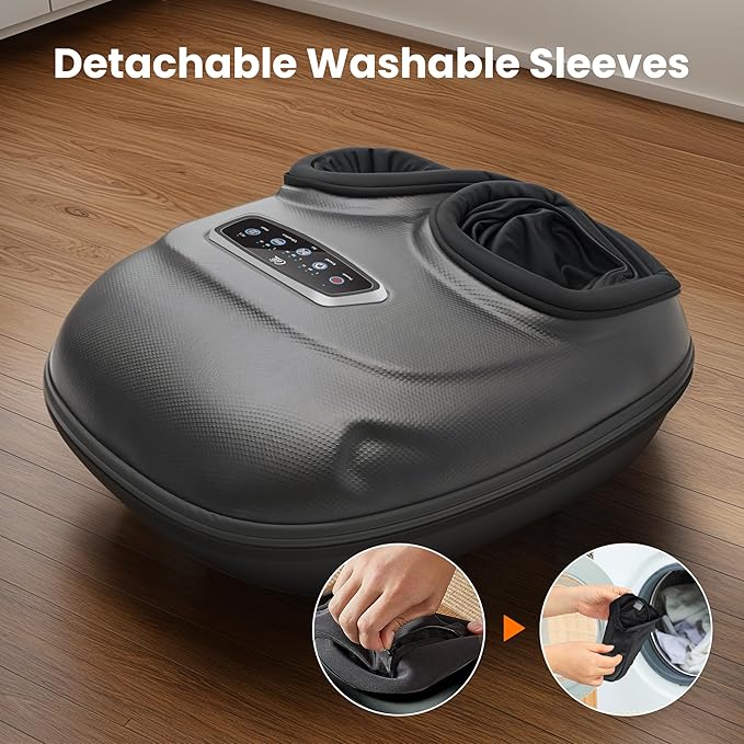 CILI Foot Massager with Heat, 2025 Shiatsu Feet Massage Machine for Plantar Fasciitis Neuropathy Pain Relief, Remote Control Heated Foot Warmer Massager Size 13, Gifts/Presents for Mom, Dad