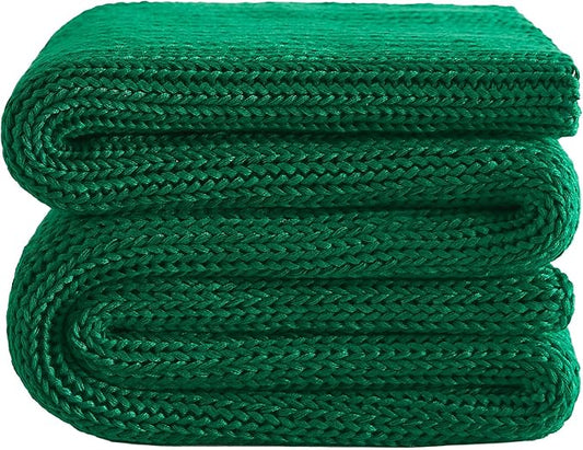 L'AGRATY Knitted Weighted Blanket - 48"x72" 12lbs Cooling Chunky Knit Heavy Blanket for Adults Braided Crochet Throw Thick Cable Yarn Knit Decorative Blanket No Beads Evenly Weighted Machine Washable