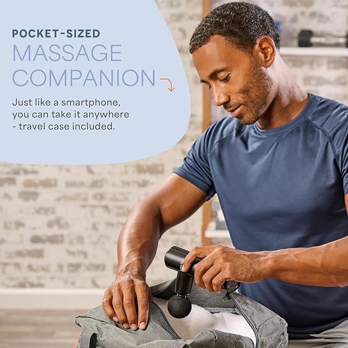 LifePro Percussion Massage Gun FSA HSA Eligible– Deep Tissue Handheld Massager for Athletes – Muscle Recovery Tool for Men & Women – Quiet, Portable with Attachment Heads & Travel Case