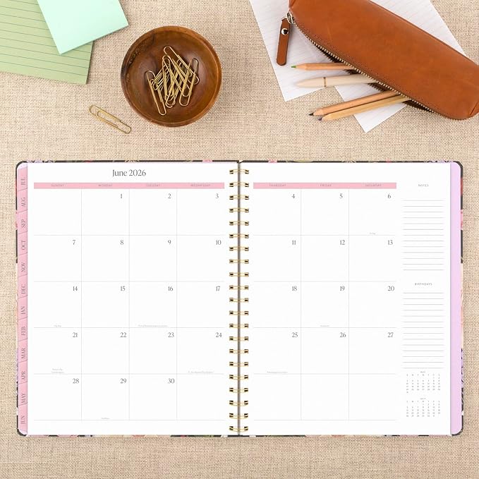 Cambridge Planner 2025-2026 Academic, Pen+Pillar, Weekly & Monthly, 8-1/2" x 11", Large, Tulip (PP13-905A)