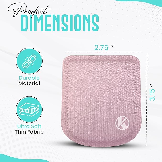 Ultra-Thin Laptop Wrist Rest Pads (Pastel Pink)