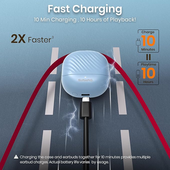 Wireless Earbuds 2025 Bluetooth Headphones 100H Playtime Ear Buds in-Ear Bluetooth Earbuds 5.4 Headphones Deep Bass Stereo Active Noise Cancelling IP5 Waterproof Earphones for Android iOS