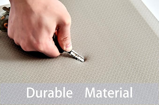 Anti Fatigue Kitchen Rugs Kitchen Mats for Floor,Cushioned Non-Slip Waterproof Ergonomic Comfort Rug Standing Mat for Kitchen,Doing Dishes,Floor,Home,Office,Sink,Laundry,Beige,17.3"x39"