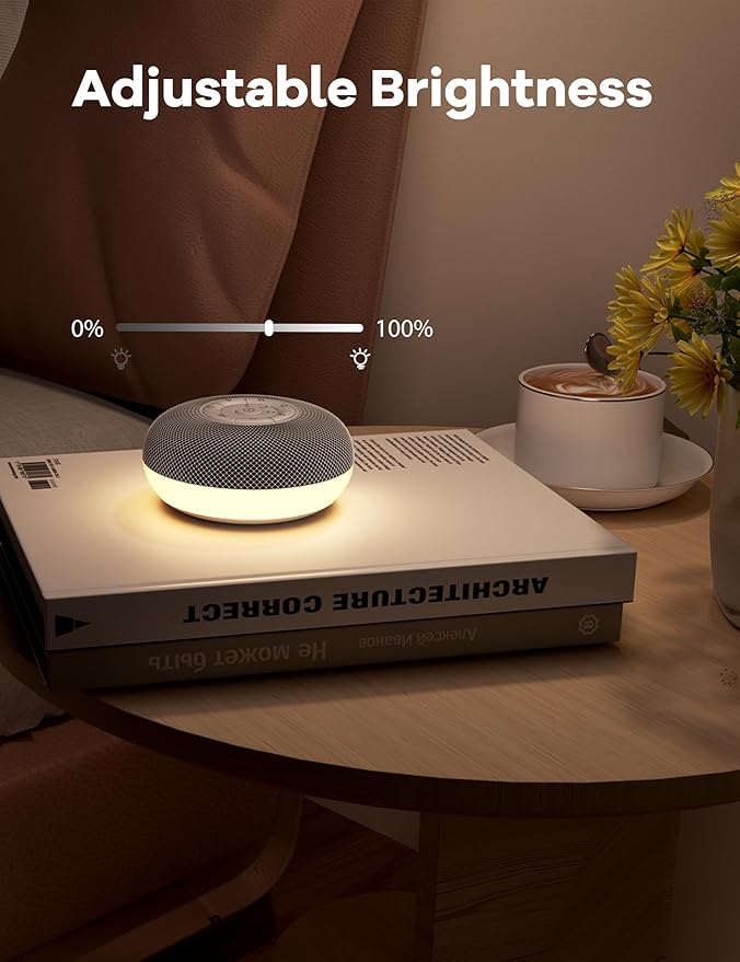 Portable Sound Machine Baby, Long Battery with Loud Bluetooth Speaker, 39 Special Soothing Sounds, White Noise Sound Machine for Sleeping