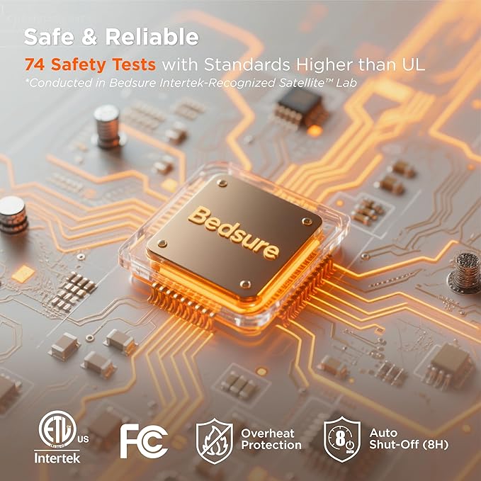 Bedsure GentleSoft Electric Blanket Full Size - Soft Ribbed Flannel Heated Blanket with 6 Heat Settings, Heating with 10 Time Settings, 8 hrs Timer Auto Shut Off (72x84 inches, Coconut White)