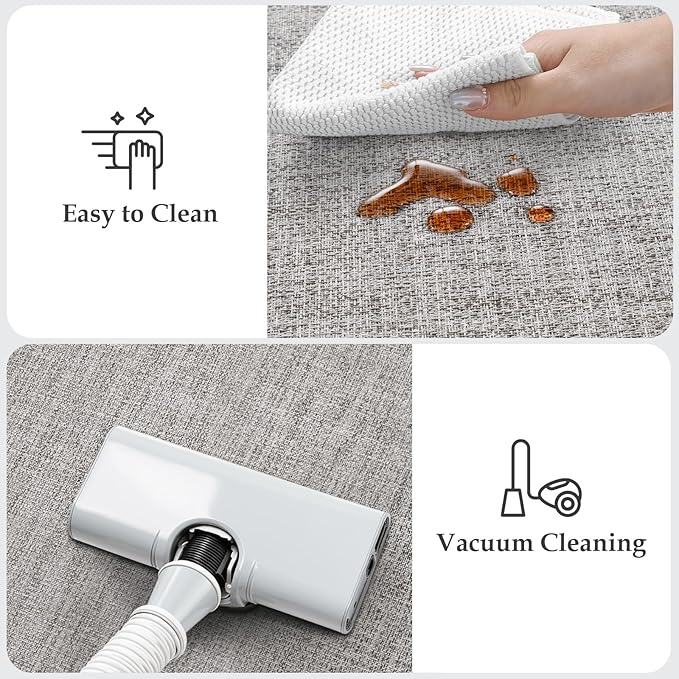 KIMODE Anti Fatigue Kitchen Mat for Floor 17"x47"+17"x29", Farmhouse Kitchen Floor Mats Non Slip, Apricot Textilene Rugs for Kitchen Floor,Memory Foam Standing Mat for Laundry Office Sink Desk