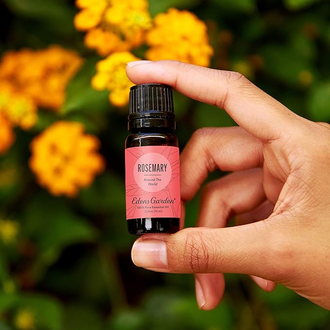 Edens Garden Rosemary Around The World Essential Oil- 100% Pure Premium Grade, Undiluted, Natural, Therapeutic, Aromatherapy, The Best for Skin, Face, Humidifiers 10 ml (.33 fl oz)