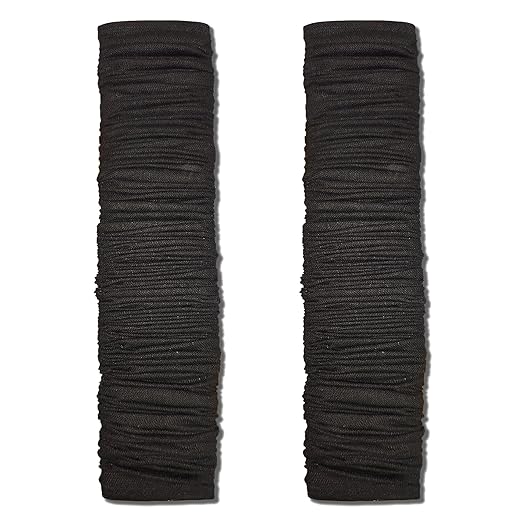 2 Pcs Fabric Cord Cover & Chandelier Chain Cover Each 6 Feet Long, Easy to Install, Ideal for Chandeliers, Lighting, Wire, Cable Management and Hiding (Black)