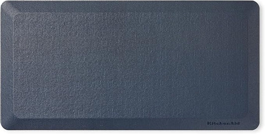 KitchenAid Gourmet Series Kitchen Comfort Gel Mat, Solid Basketweave, Ink Blue, 20"x39"