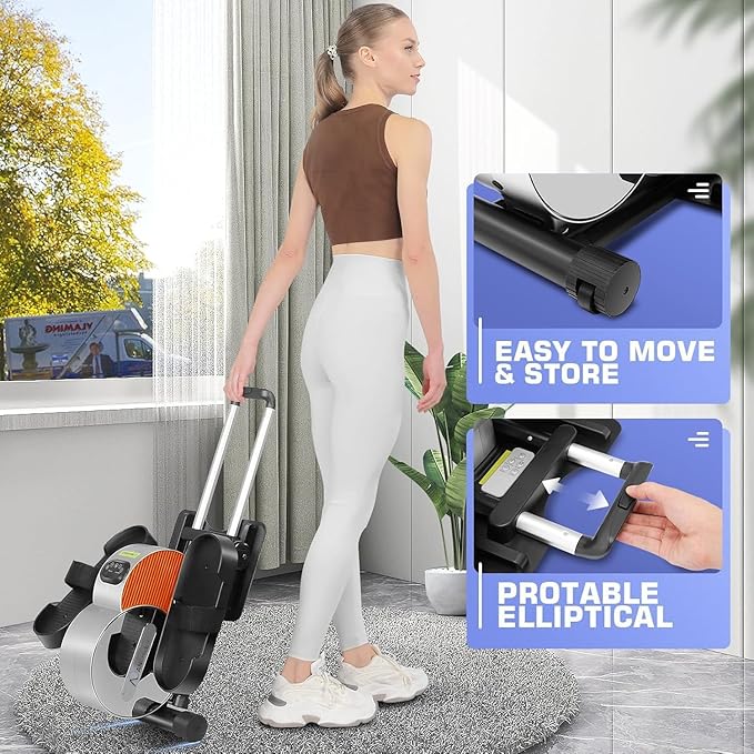 ANCHEER Under Desk Elliptical Machine Transform Your Life - High-End, Portable, Mini Leg Exerciser While Sitting. Perfect for Seniors, No Noise. Ideal Gift for Family As Seen on TV