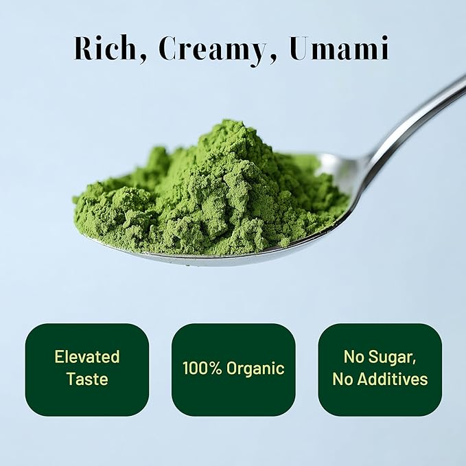CHAYEAH, Emerald Select Matcha – Organic Ceremonial Grade Matcha Green Tea Powder, Premium First Harvest (1.06 oz Tin)