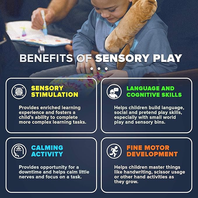 LakiKid Fidget Marble Maze Mat – Marble Fidget Toy & Tactile Sensory Items for Classroom, Sensory Mat for Learning & Focus Toys for Kids & Adults, Ideal for Concentration & Calm Down Corner Toy, 9”x6”