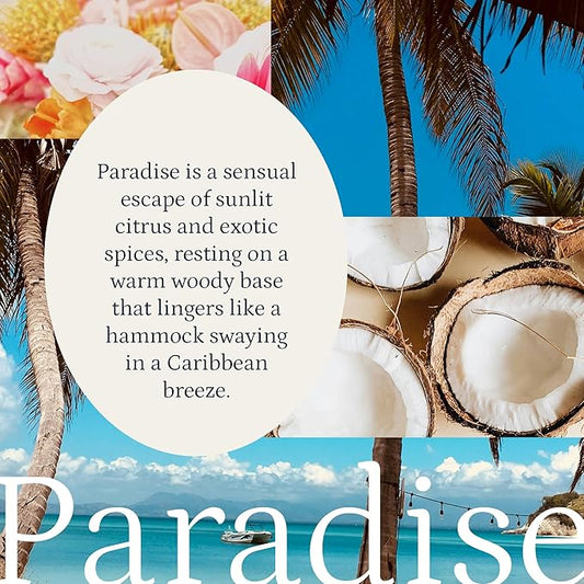 PuroSentido Paradise Tropical Aroma Oil (10 ml) - Luxury Essential & Fragrance Oil for Diffusers and Humidifiers, Creamy Coconut, Floral Notes & Soft Woods Home & Hotel Scent