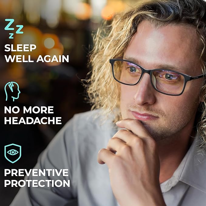 Prospek Reading Glasses With Blue Light Protection, ARCTIC (+0.5 Diopters) For Women and Men, High Optical Quality Lenses